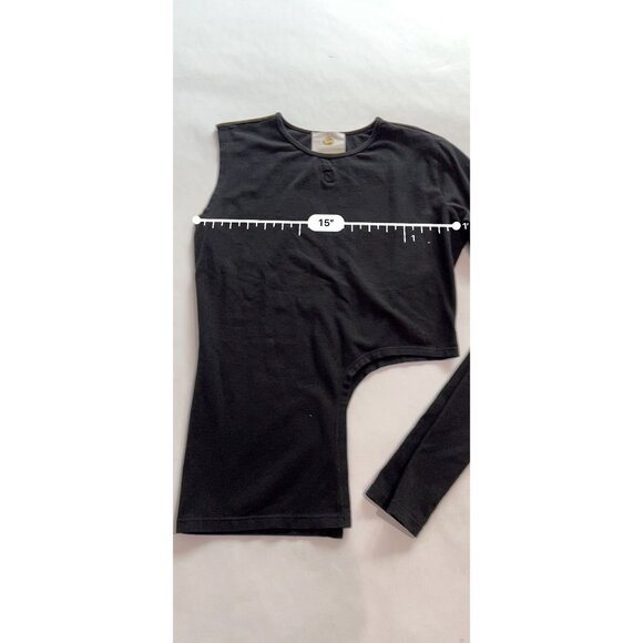 Jeu Illimite Avant Garde Cutout Top in Black - Picture 6 of 6